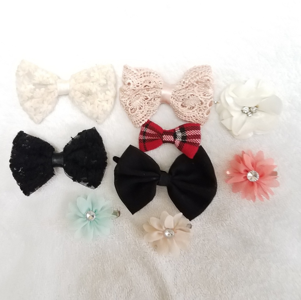 Flower Hair Bows Ariana Grande Inspired Accessorie